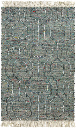 Lucia 108 X 72 inch Deep Teal Rug in 6 X 9, Rectangle