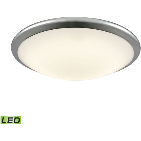 Clancy LED 15 inch Chrome with White Flush Mount Ceiling Light