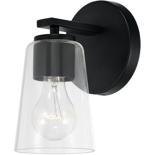 Portman 1 Light 5 inch Matte Black Sconce Wall Light