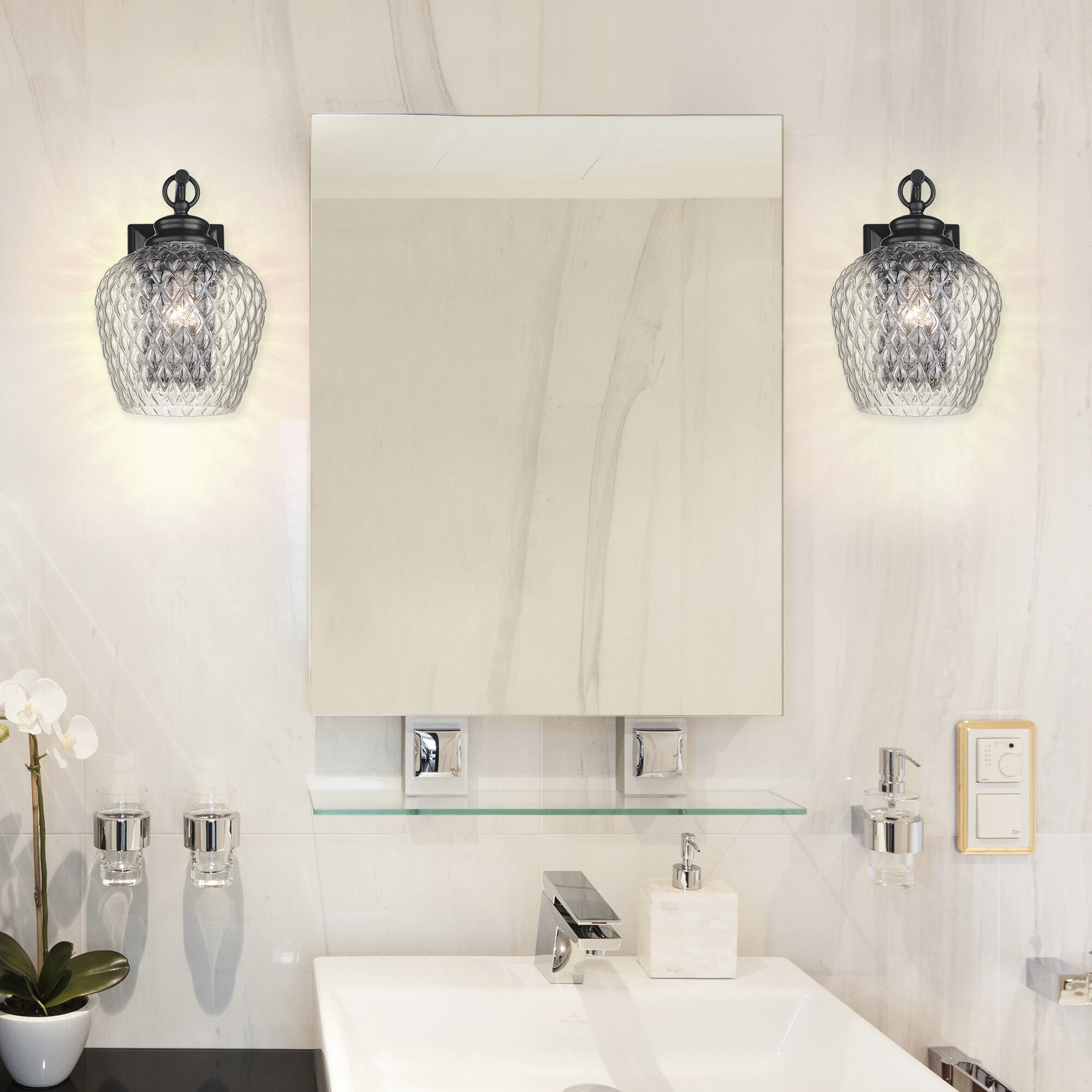 Adeline 1 Light 7.13 inch Matte Black Wall Sconce Wall Light