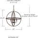 Elijah 4 Light 23 inch Bronze Pendant Ceiling Light