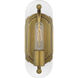 Teton 1 Light 4.38 inch Natural Brass Bathroom Vanity Light Wall Light