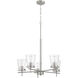Connell 5 Light 25 inch Brushed Polished Nickel Chandelier Ceiling Light