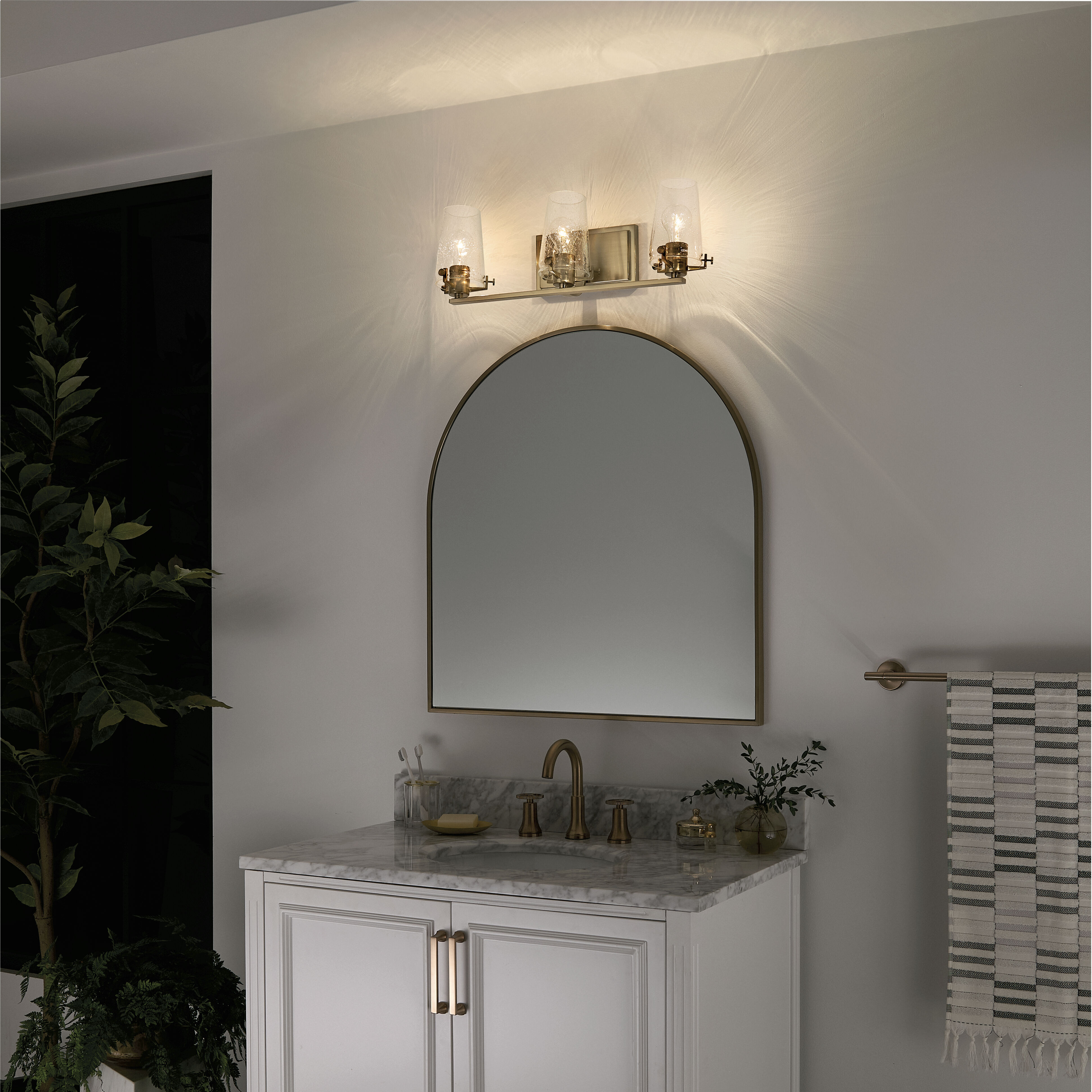 Champagne bronze vanity light on sale