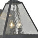 Glacier 3 Light 21 inch Black Charcoal Outdoor Sconce in Water