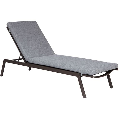Bea 77 inch Textured Charcoal Gray Outdoor Pool Chaise Cushion
