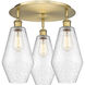 Cindyrella 3 Light 18.75 inch Brushed Brass Flush Mount Ceiling Light in Seedy