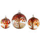 Eden Orange Art Glass Ornament