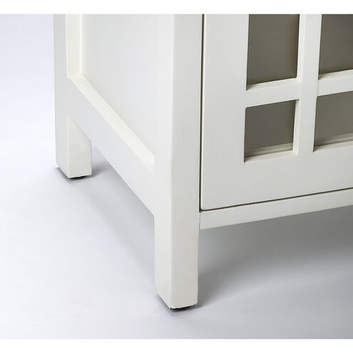Butler Loft Baxter  Glossy White Chairside Chest