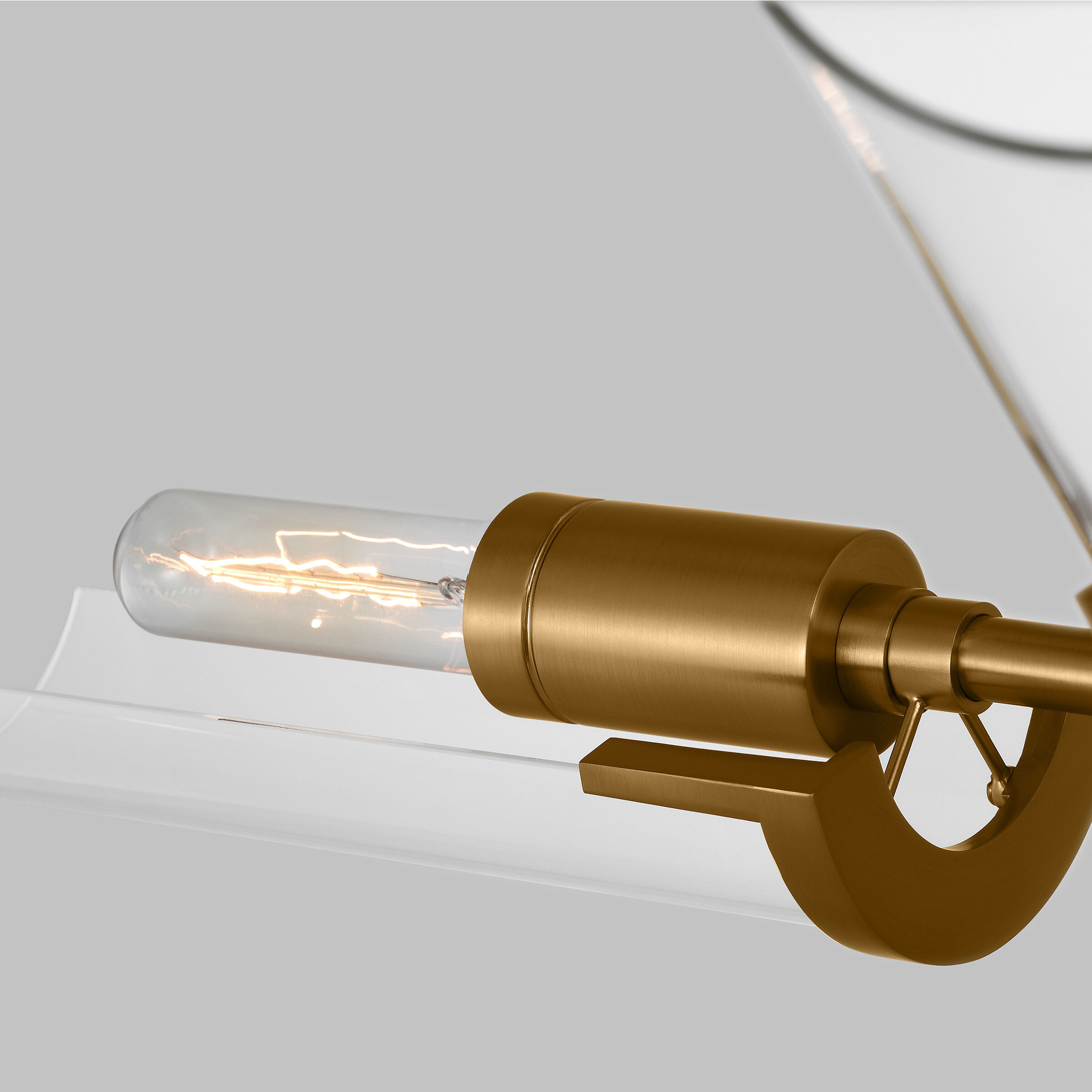 TOB by Thomas O'Brien Mezzo 3 Light 27.25 inch Burnished Brass Flush Mount Ceiling Light