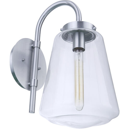 Laclede Outdoor Wall Mount in Satin Aluminum, Large