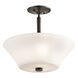 Aubrey 3 Light 15 inch Olde Bronze Semi Flush Light Ceiling Light in Incandescent