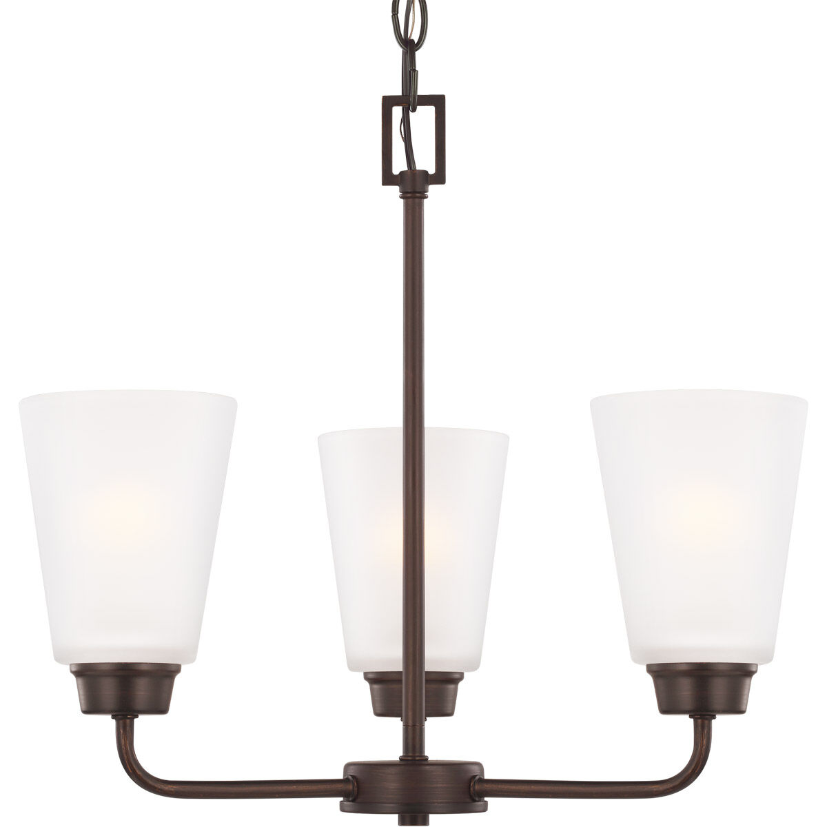 Kerrville 3 Light 17.88 inch Bronze Chandelier Ceiling Light