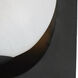 Scoop 1 Light 5.5 inch Black Wall Sconce Wall Light in Marble