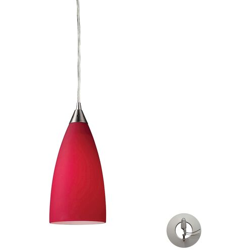 Vesta 1 Light 5 inch Satin Nickel Mini Pendant Ceiling Light