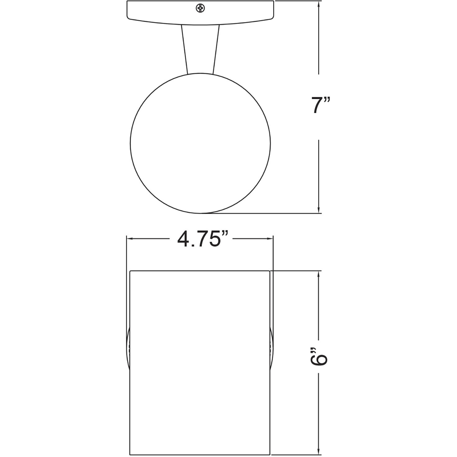 Poseidon 1 Light 6 inch Satin Wallwasher