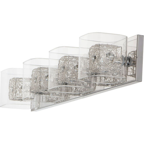 Westbury 4 Light 31 inch Polished Chrome Bath Vanity Light Wall Light