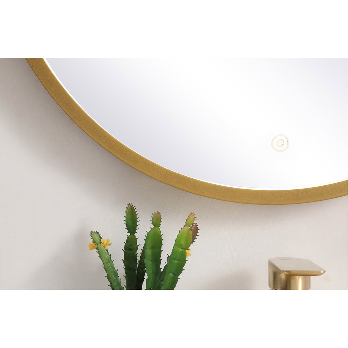 Pier 24 X 24 inch Brass LED Mirror