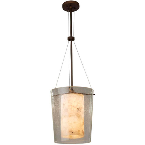 Porcelina 1 Light 12 inch Dark Bronze Pendant Ceiling Light in Waves, Incandescent