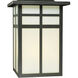 Mission 3 Light 19 inch Black Outdoor Wall Sconce