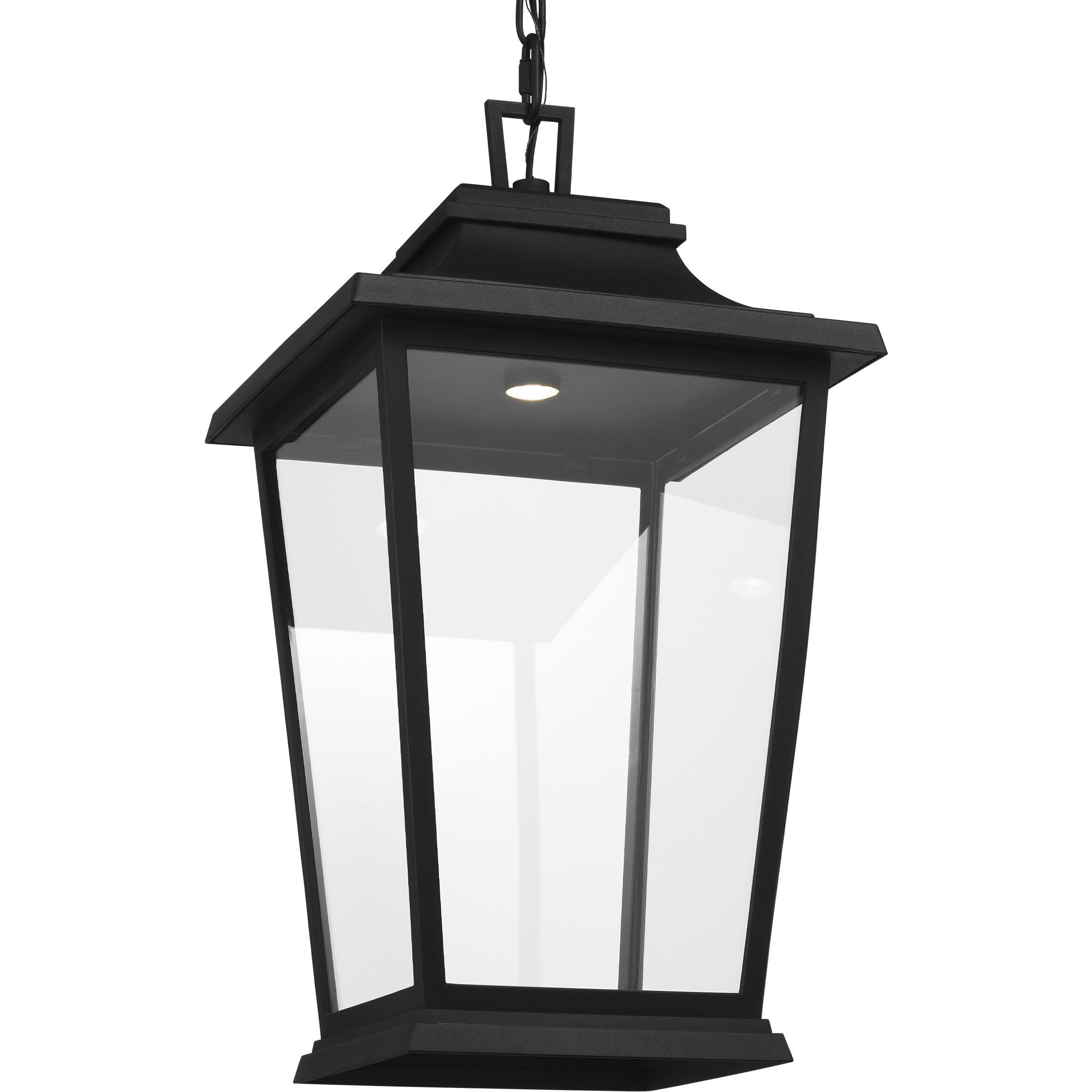 Sean Lavin Warren LED 12 inch Textured Black Outdoor Hanging Lantern
