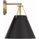 Xavier Bath Sconce Wall Light in Vibrant Gold