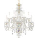 Sterling 12 Light 29 inch Silver Chandelier Ceiling Light in Polished Silver, Sterling Swarovski