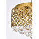Tully 4 Light 13 inch Brass Pendant Ceiling Light