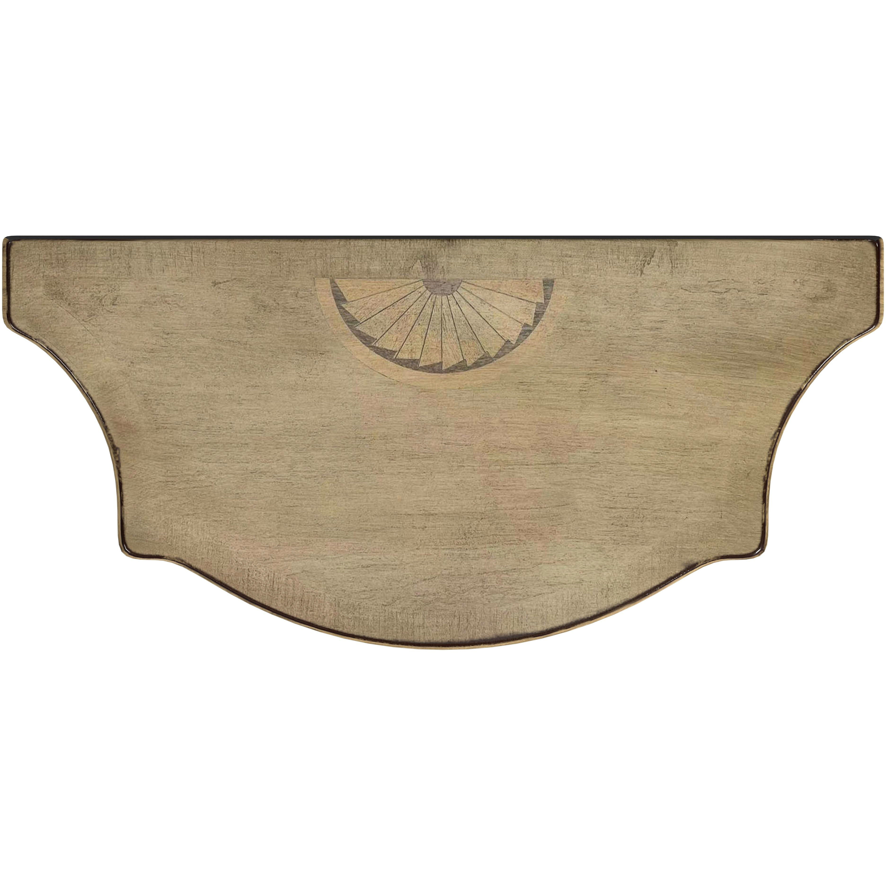 Chester Demilune Console Table in Beige