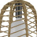 Parkton 1 Light 11 inch Burlap and Black Pendant Ceiling Light, Mini Light Design
