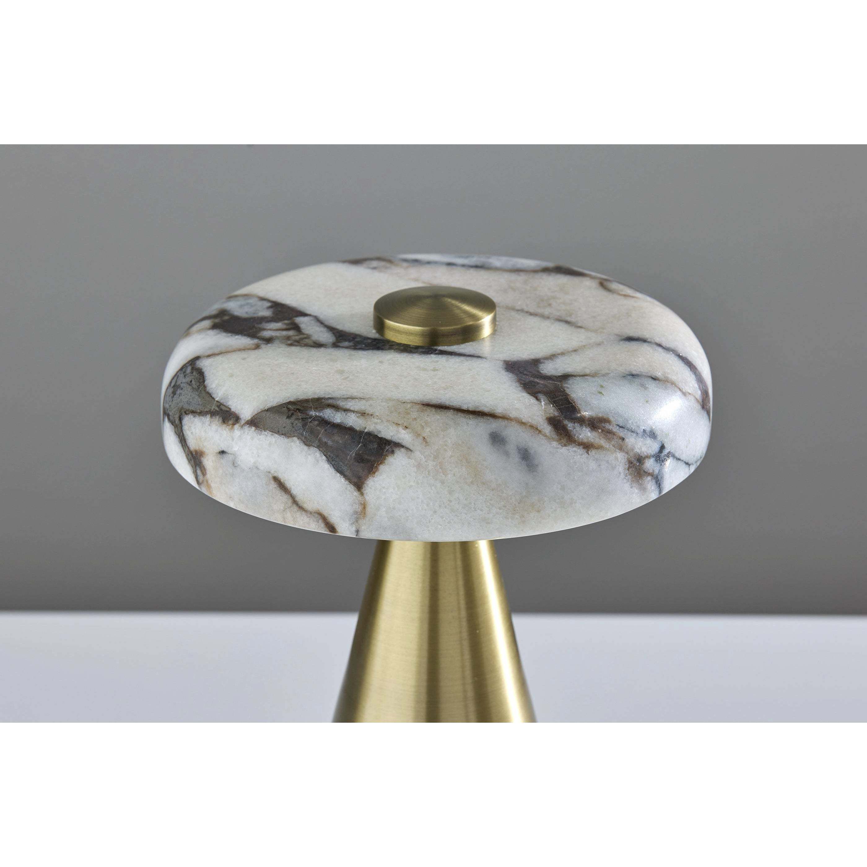 Randy 9 inch 3.00 watt Antique Brass Cordless Table Lamp Portable Light