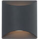 Duet 2 Light 2.5 inch Black ADA Wall Sconce Wall Light in 2700K, dweLED