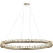 Pleiades LED 50.75 inch Contemporary Silver Leaf and Contemporary Silver Chandelier Ceiling Light