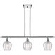 Ballston Norfolk LED 36 inch Polished Chrome Island Light Ceiling Light in Clear Glass