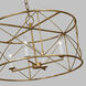 C&M by Chapman & Myers Beatrix 4 Light 22 inch Antique Gild Lantern Pendant Ceiling Light
