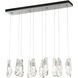 Luma 10 Light 44.5 inch Sterling Pendant Ceiling Light, Large