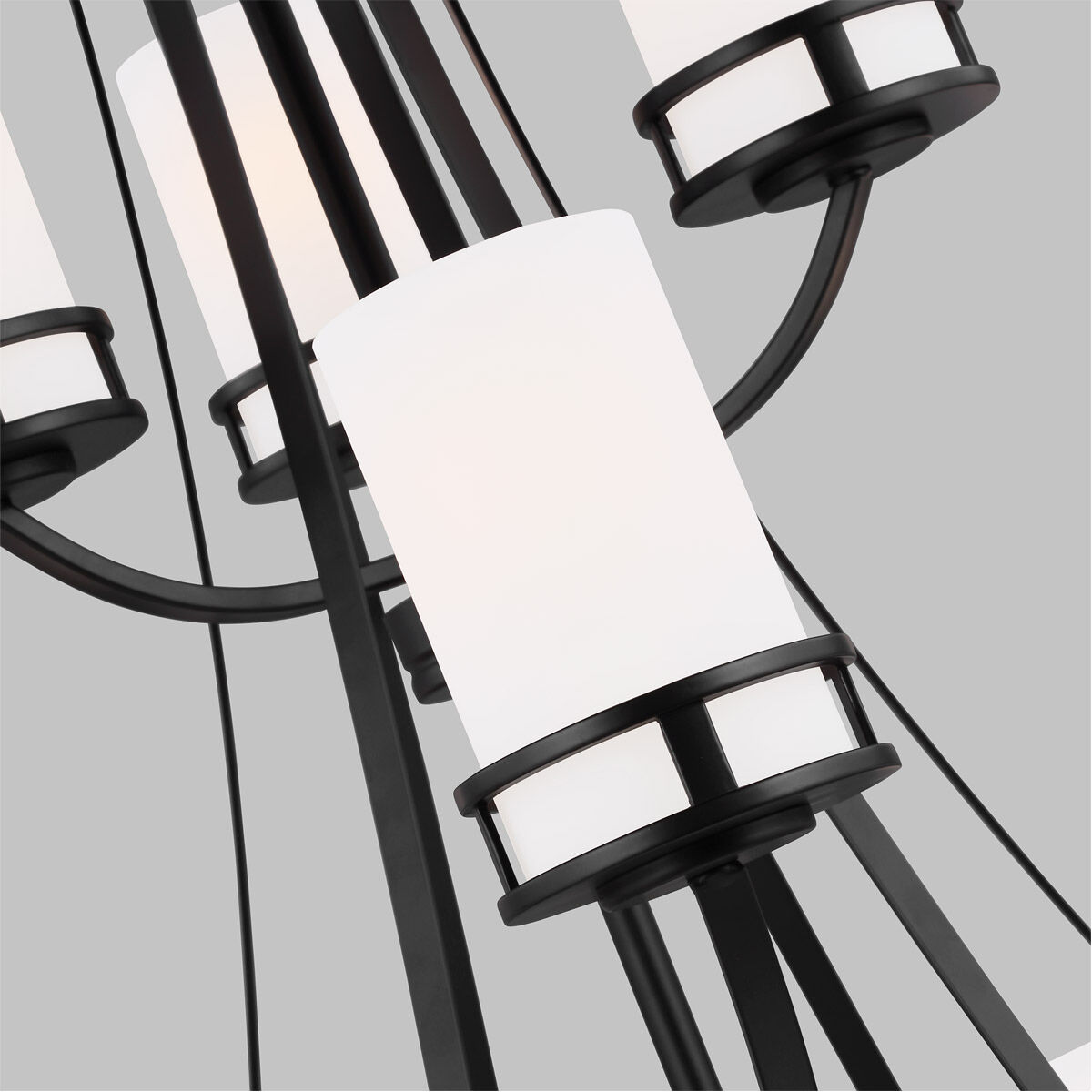 Robie 12 Light 40 inch Midnight Black Chandelier Ceiling Light