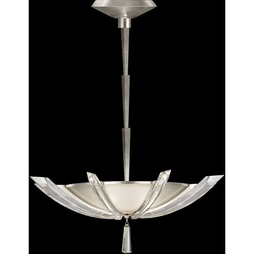 Vol de Cristal 3 Light 28 inch Silver Pendant Ceiling Light