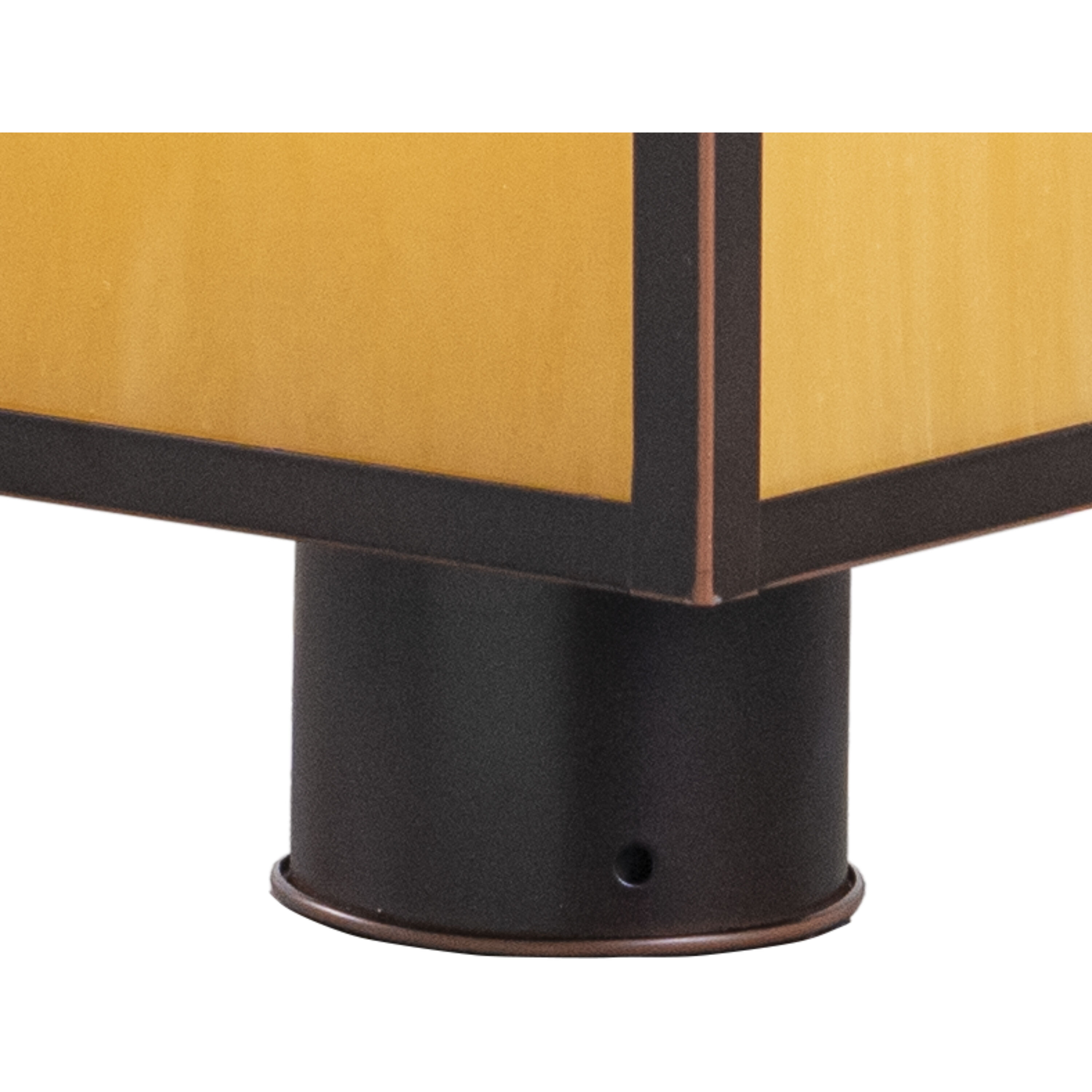 Mission LED 15 inch Burnished Bronze Outdoor Post