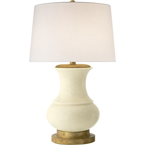 Chapman & Myers Deauville 30.25 inch 150.00 watt Tea Stain Crackle Table Lamp Portable Light in Linen