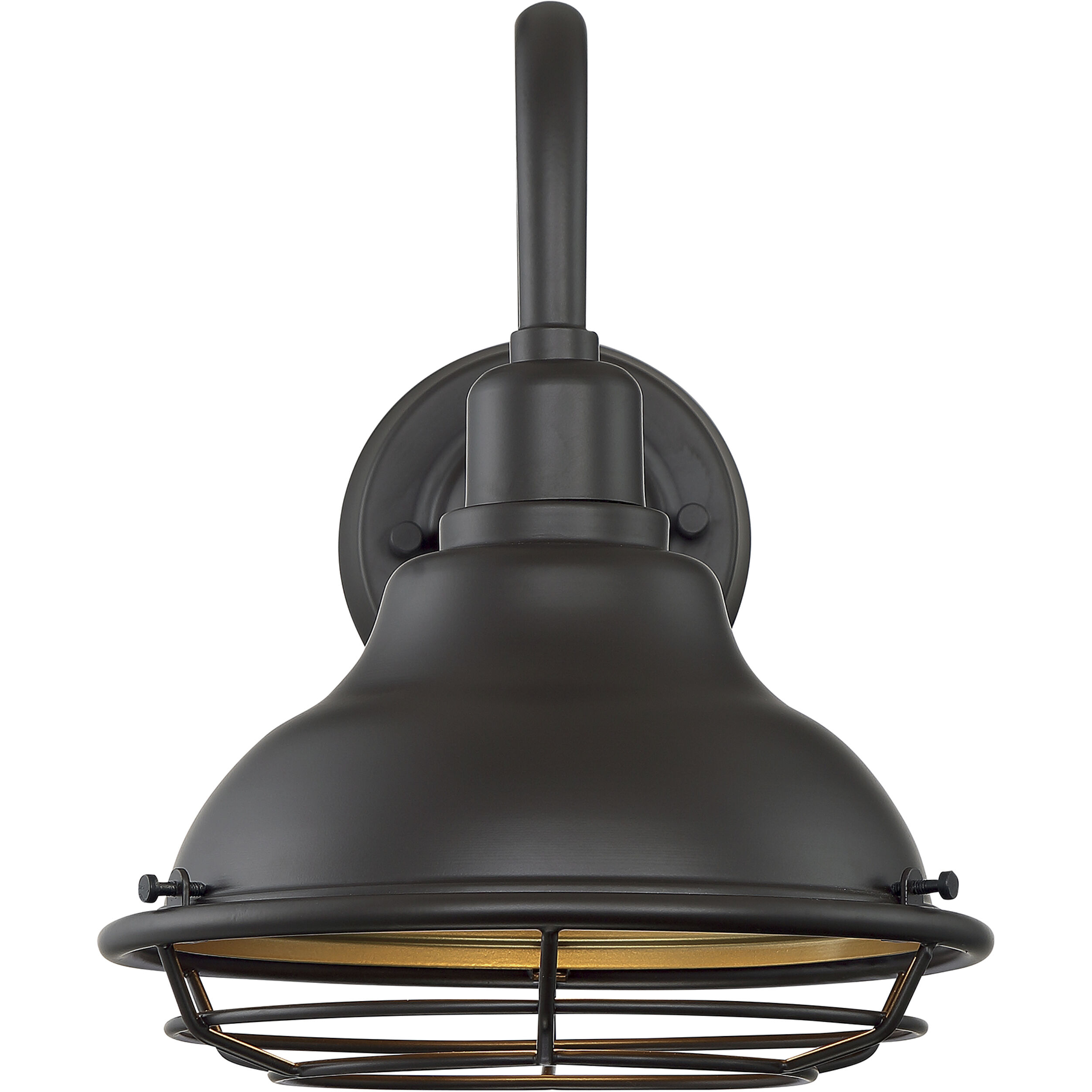 Newbridge 1 Light 12 inch Dark Bronze and Gold Outdoor Wall Fixture