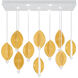 Embark 17 Light 59 inch White Pendant Ceiling Light
