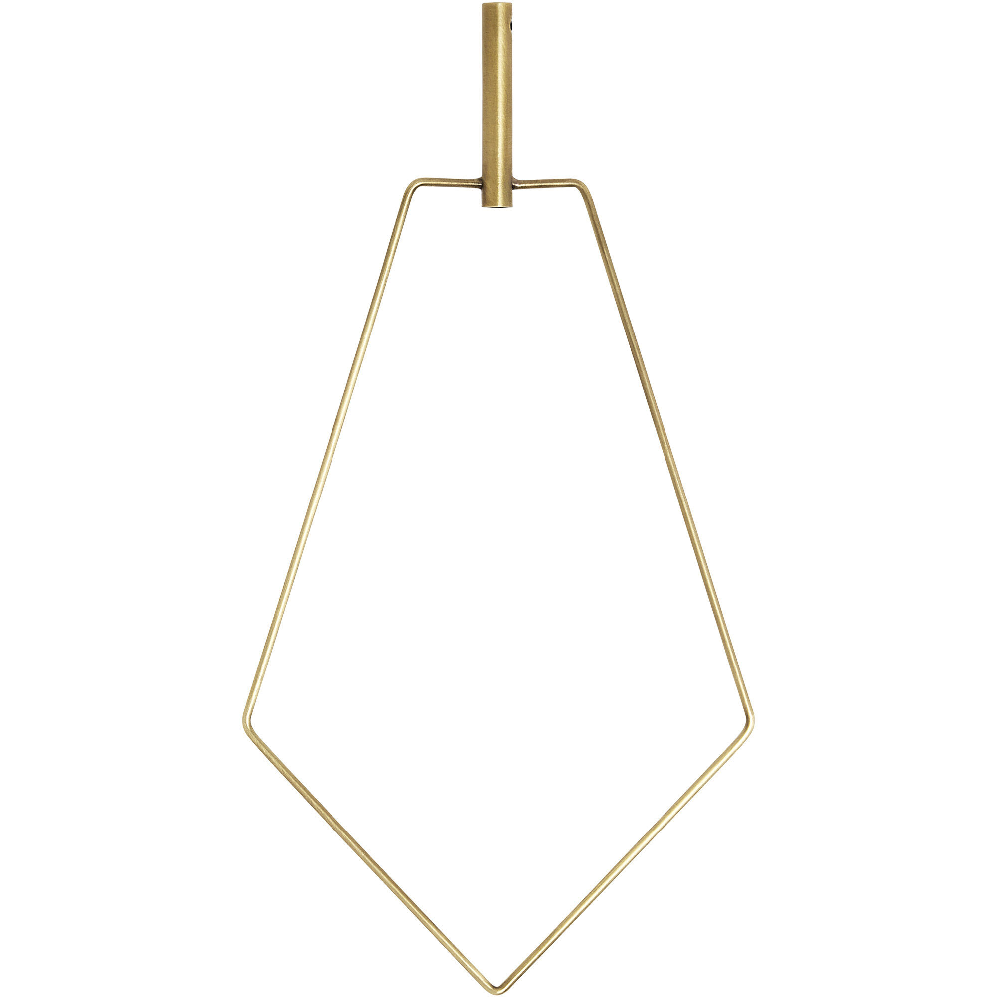 Sean Lavin Trellis Natural Brass Pentagon Pendant Accessory