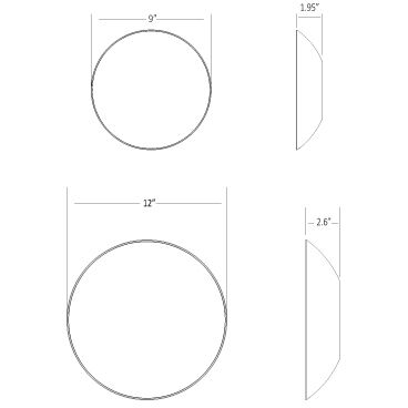 Ramen LED 1.95 inch Paintable Wall Sconce Wall Light