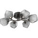 Gem LED 28.1 inch Graphite Flush Mount Ceiling Light in Smoke, 2700K LED