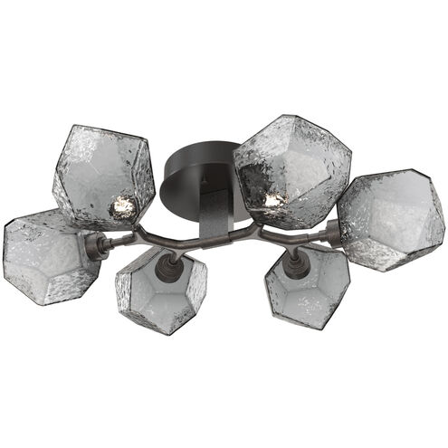 Gem LED 28.1 inch Graphite Flush Mount Ceiling Light in Smoke, 2700K LED