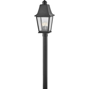 Heritage Kingston LED 23 inch Black Outdoor Post Mount Lantern