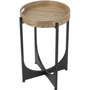 Anita 22 X 15 inch Brown/Black Tray-Top Table