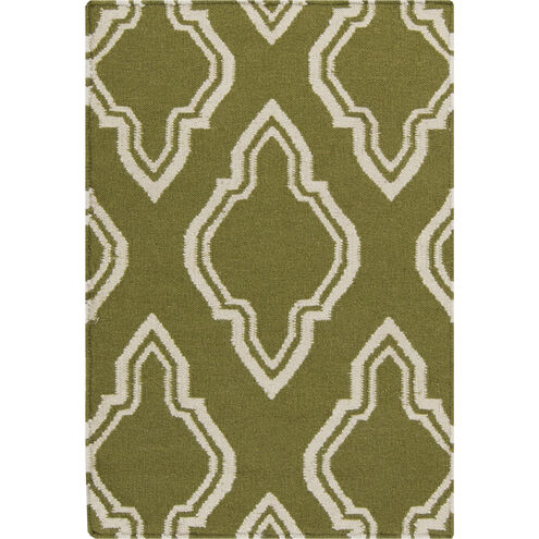 Fallon 36 X 24 inch Olive, Beige Rug
