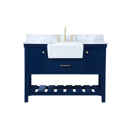 Clement 48 X 22 X 34 inch Blue Bathroom Vanity Cabinet